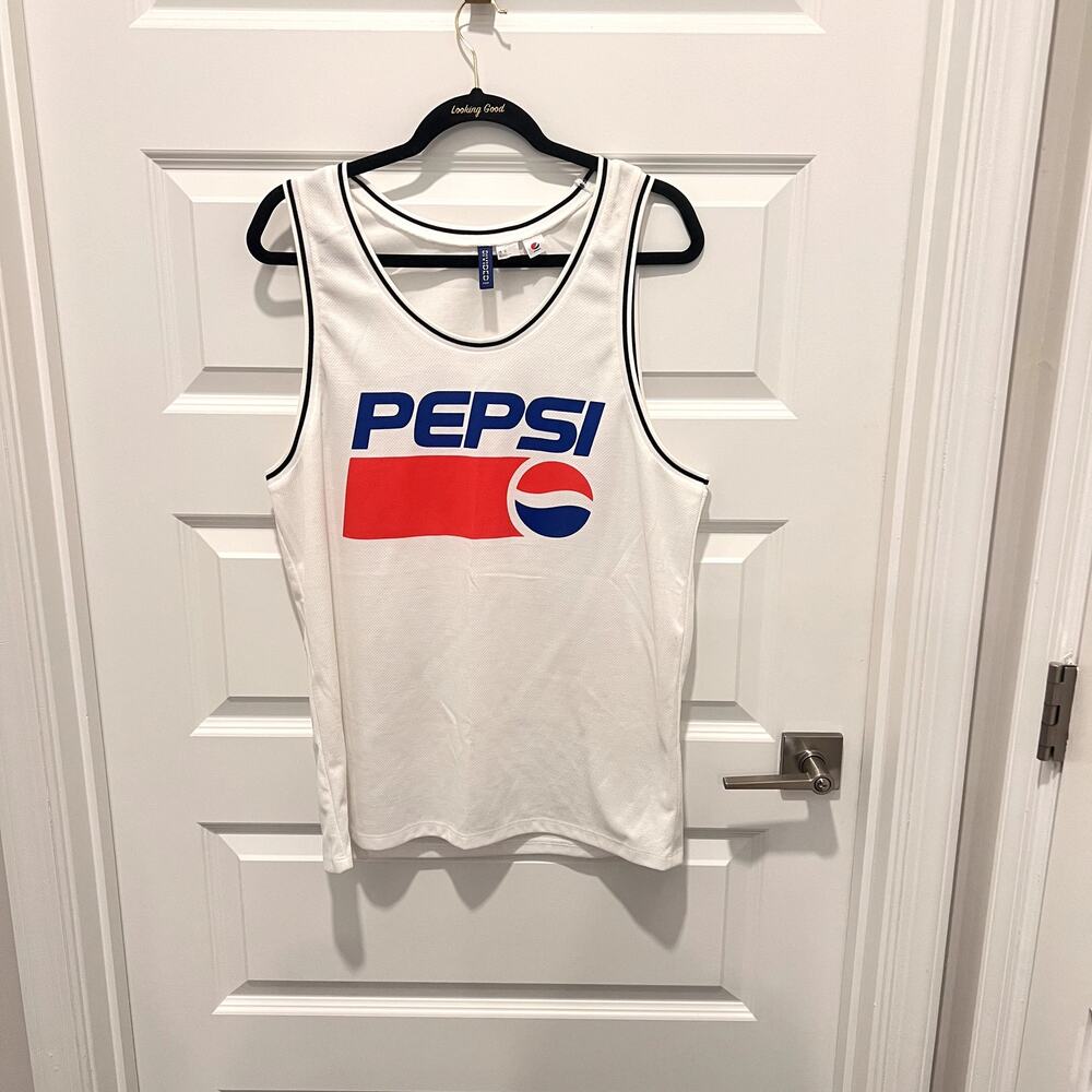 Pepsi Logo Mesh Tank Sporty Y2K Retro Americana Streetwear Athleisure